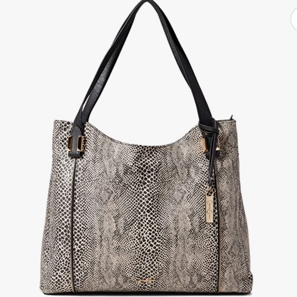 NWT Jessica Simpson | Brown Snake Print Mackenzie 4 Poster Faux Leather Bag